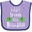 Lavender and Purple, variant on Inktastic Part Irish All Trouble St. Patrick's Day with Green Clovers Boys or Girls Baby Bib