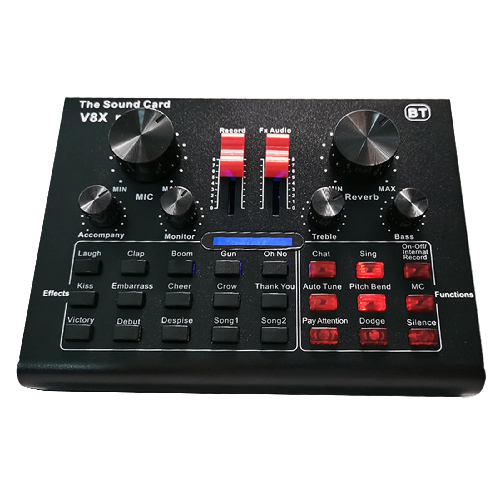 Labymos V8X Pro Live Sound Card 15 Sound Effects Audio Recording