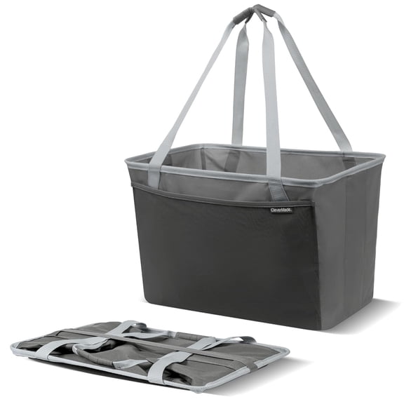 CleverMade Collapsible Laundry Tote MAX - Shadow Gray/Stone Gray (2PK)