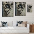thumbnail image 4 of Designart "Eye Closeup Zebra III" Animals Print on Natural Pine Wood, 4 of 5
