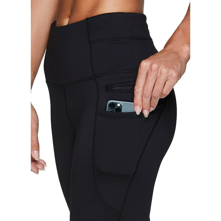 RBX Active Women's Full Length High Waist Fleece Lined Leggings with  Pockets 