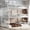 Light White, variant on Harper & Bright Designs Triple Bunk Bed Full XL Over Queen over Queen with Safety Guardrails, Metal Floor Bunk Bed Frame for Boys and Girls, Black