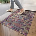 thumbnail image 4 of Multicolor Ethnic Patchwork Pattern Door Rugs,Washable Non Slip Door Mats Indoor,Decorative Door Mats,Entry Mat Indoor for Entrance,Bedroom,Kitchen,Bathroom,17"x30", 4 of 6