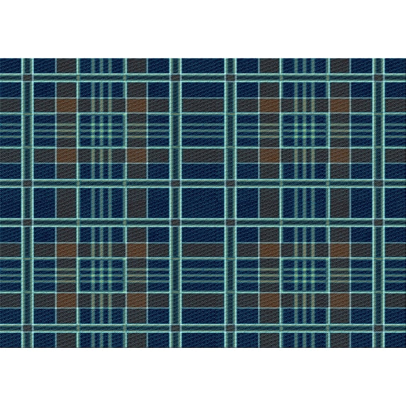 Ahgly Company Machine Washable Indoor Rectangle Transitional Deep-Sea Green Area Rugs, 2' x 3'