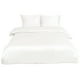 thumbnail image 1 of Juego de Funda de Edredón Unique Bargains de Satén 3 Piezas Blanco Crema 230x265cm 2 Fundas de Almohada 51x91cm, 1 of 6