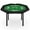 green, variant on Soonbuy 48" Folding Poker Table, Folding Game Table Padded Rails & Stainless Steel Cup Holders & Collapsible Metal Legs, 8 Players Octagon Casino Table for Texas Holdem Games