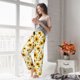 thumbnail image 5 of Fotbe European-style Pattern Sunflower A Pantalones de Pijama para Mujer, Pantalones de Dormir, Pantalones Pj con Cordón y Bolsillos-XX-Large, 5 of 6