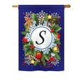 thumbnail image 7 of Breeze Decor 80085 Winter G Monogram 2-Sided Impression Garden Flag - 13 x 18.5 in., 7 of 7