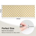 thumbnail image 5 of Yellow and White Checkerboard Pattern Kitchen Rug Mat,Kitchen Runner Rugs Non Skid Washable,Decorative Kitchen Floor Mats for Kitchen,Sink,Laundry,17"X47", 5 of 5