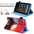 thumbnail image 3 of Dteck Case for Amazon Kindle Fire 7 (9th Generation 2019 & 7th Generation 2017 & 5th Generation 2015) 7-inch,Magnetic Patterned PU Leather Card Wallet Kickstand Case Smart Cover,Tower, 3 of 5
