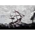 thumbnail image 2 of wall26 - Illustration - Classic Boat Illustration, Sailing Boat in The Storm - Removable Wall Mural | Self-Adhesive Large Wallpaper - 66x96 inches, 2 of 6