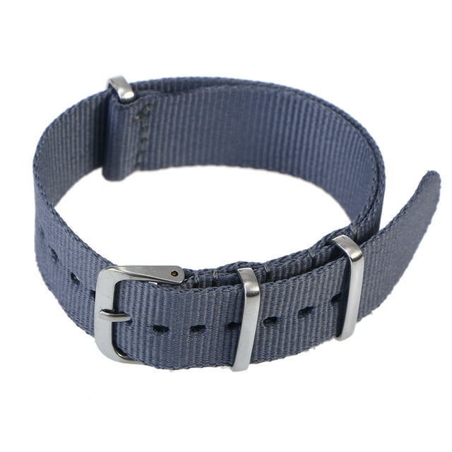 MasteelfCA Bracelet de Montre en Nylon de Remplacement, Bracelets de Montre Robustes, Bracelet Tissé 18 mm (Gris)