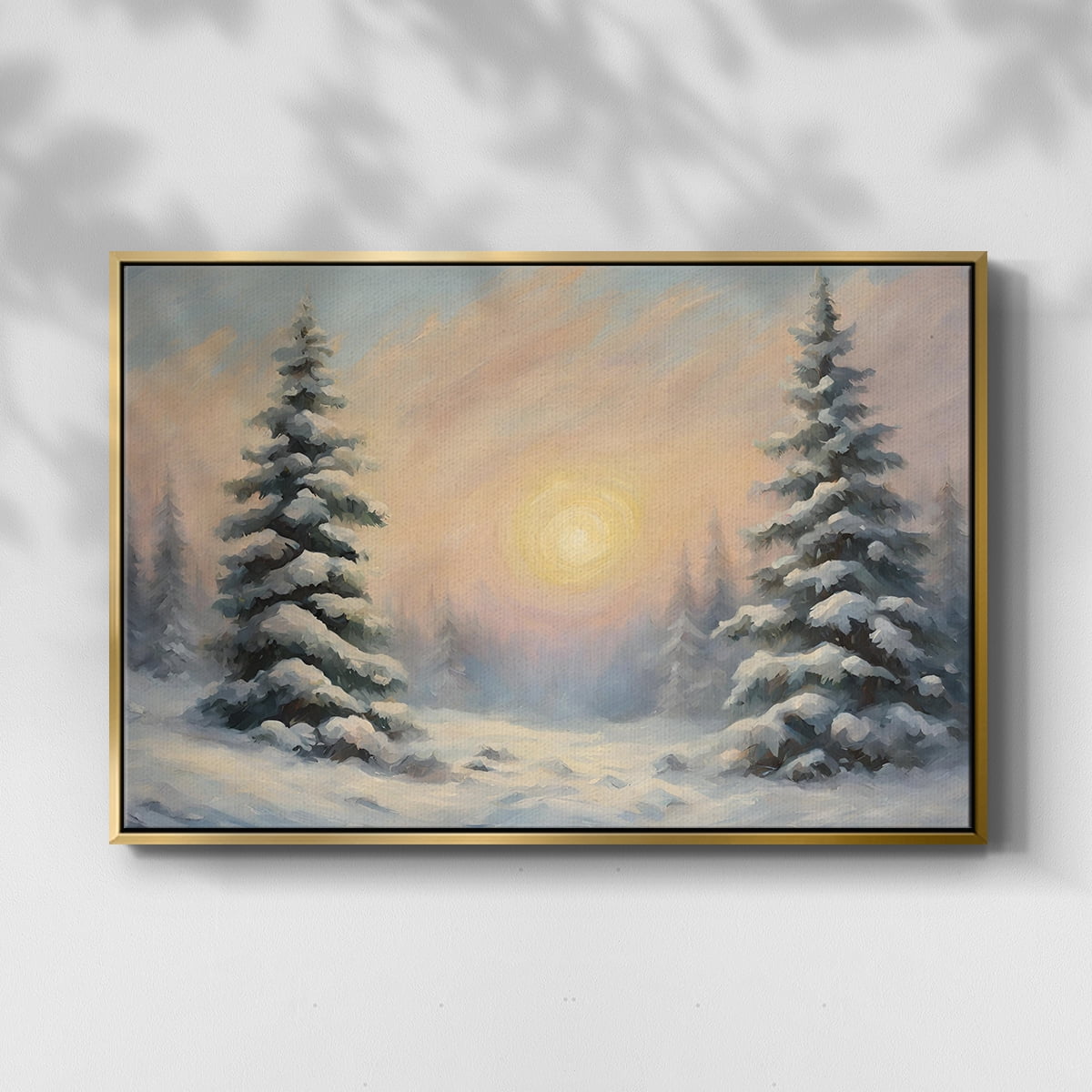 Vintage Landscape-CCIII By Wexford Home Framed in Gold Wood Gallery Wrapped Canvas 25 in. x 37 in.