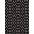 thumbnail image 1 of Aspen Brands RUG10BLK57 5 x 7 ft. Quaterfoil Design Rug - Black & White, 1 of 2