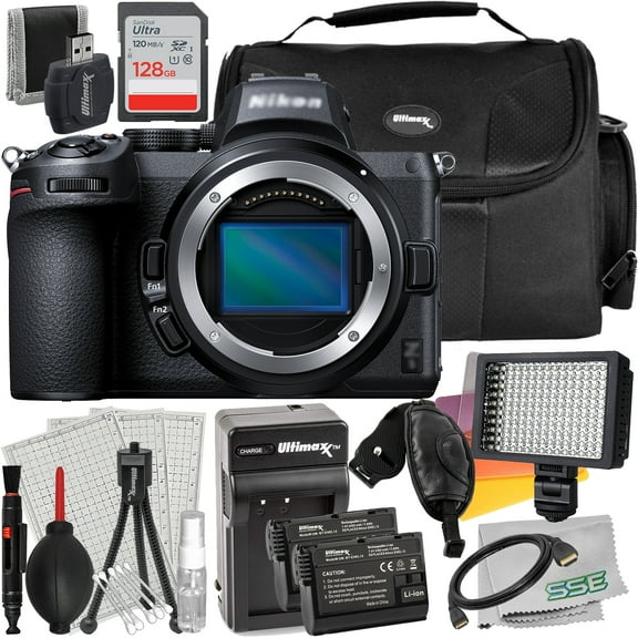 Ultimaxx Essential Nikon Z5 Mirrorless Digital Camera Bundle (Body Only) - Includes: 128GB Ultra Memory Card, 2x Replacement Batteries & Much More (24pc Bundle)