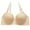 Beige, variant on LLYWEY Women's Bras Womens Sports Bras Padded Ladies Balconette Bra Style-1342 Women Pullover Bra Feature Adult Female T-Shirt Sports Bras Beige 38B