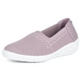 thumbnail image 3 of Ladies Slip-on Shoes Lightweight Low-top Platform Casual Shoes Breathable Knit Sneakers Orthopedic Walking Shoes, 3 of 8