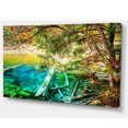 thumbnail image 2 of Lac Coloré avec Troncs d'Arbres - Art Mural sur Toile de Paysage, 2 of 3