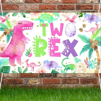 Cheerland Dinosaur Roarsome Party Banner - 2.6 Meter Glitter Letter Banner For Kids Birthday Decor