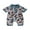 Brown, Black, Blue, Light Blue, variant on Hirigin Western Baby Boy Summer Clothes 0 3 6 12 18 Months Cow Print Short Sleeve Polo Romper Bodysuit One Piece Jumpsuit Outfits