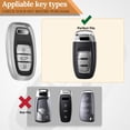 thumbnail image 5 of Key Case Holder Protector Keychain for Audi A3 A4 A5 A6 A7 A8 Q5 Q7 Q8 R8 RS4 RS5 RS6 RS7 S4 S5 S6 S7 S8 SQ5 Luxury Metal Leather Soft Shell, 5 of 8