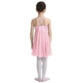 thumbnail image 3 of Fldy Kids Girls Criss Cross Ballet Dance Tutu Dress Gymnastics Dress Leotard Latin Lyrical Dresses Pink L, 3 of 7