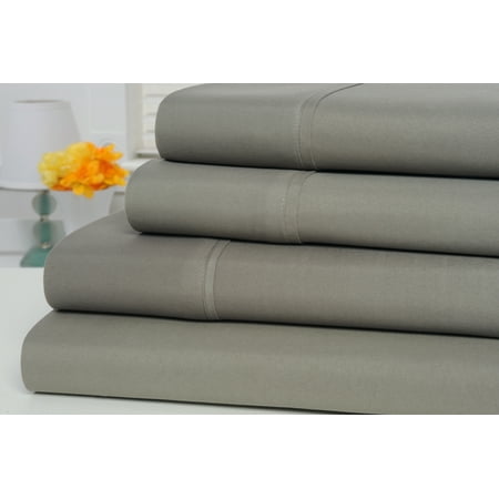 1800 Count Bamboo Egyptian Comfort Extra Soft Solid Bed Sheets 4 Piece Set - 8 Colors - Queen /