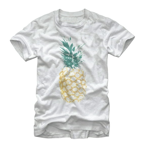 Men's Lost Gods Distressed Pineapple  Graphic Tee White Small
