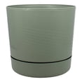 thumbnail image 1 of Maceta Redonda con plato Duraware Fincsa Espiral 12.5 Pulgadas  Verde Jade con fibra, 1 of 4
