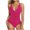 Hot Pink, variant on Virmaxy Womes Hollowed Out One-piece Swimsuit Backless Strappy Swimwear Tummy Control Bath Swimsuit for Pool Party Vacation Black L