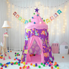 Veryke Tent for Kids, Outdoor Indoor Games Toys Girls Large Play House Princess Tent for Child, Tents for Girls, Birthday Gift Portable Children Play Tent for Boys (Pink, Not Including Led Lights)