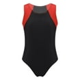 thumbnail image 5 of CHICTRY Kids Boys Sleeveless Bodysuit Gymnastics Leotard with Shorts Set Quick-Dry Stretchy Gym Training Outfit A Red 10, 5 of 7