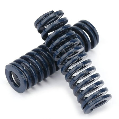 

Tebru 2pcs OD 10mm ID 5mm High Accuracy Steel Blue Light Load Mould Die Spring Blue Die Spring Mould Spring