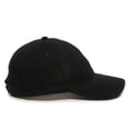 thumbnail image 3 of Black Dad Hat – Low Profile Unstructured Cotton Baseball Cap, Adjustable Tuck Closure, One Size, 3 of 9