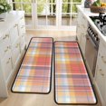 thumbnail image 4 of Kitchen Rugs Sets Of 2,Multi Color Checkerboard Checkered Pattern Anti Fatigue Kitchen Mat Rugs Non Slip Washable,Decorative Kitchen Floor Mats for Kitchen,Sink,Laundry,17"x47"+17"x47", 4 of 5