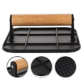 thumbnail image 1 of OFFIGAM Aluminium Alloy Burger Press Black Grilling Outdoor Picnic 1Set, 1 of 7