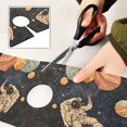 thumbnail image 6 of Yayeee Faucet Mat for Kitchen Sink 30" Diatomite Long Splash Guard Pad, Retro Watercolor Planet, 6 of 7