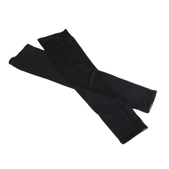 HOOWIFFY Breathable Black Arm Cover with Elbow Pads for Flexible Sun Protection