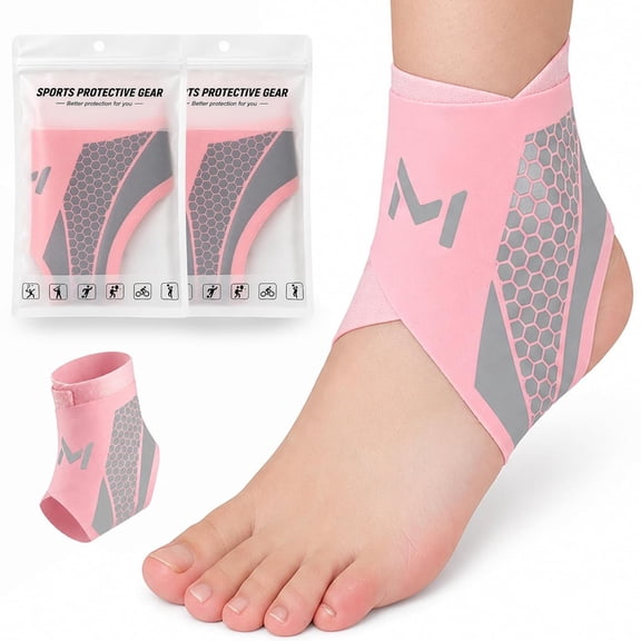 Breathable Sports Ankle Brace, Compression Sprain-Prevention & Lightweight for Men Women, Ultrathin High-Elastic Ankle Wraps for Basketball Soccer & Fitness