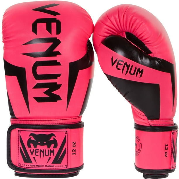 Venum Elite Hook And Loop Training Boxing Gloves 14 Oz Neon Pink Walmart Com