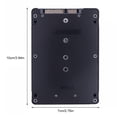 thumbnail image 2 of Unidad de gabinete M.2 NGFF SSD a caja dura SATA3 de 6 Gbps de 25 pulgadas para PC negra, 2 of 3