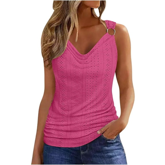 Beach Vacation Clothes for Women Cute Athletic Shirts for Women Button Crop Tops Dance Top Crop Girls Winter Clothes Size 6 Top Pack Cute Tops Silk Cardigan Camisole Workout Spandex Hot Pink S