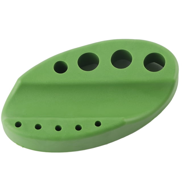 Tapa ovalada para taza de pigmento de microblading para tatuajes, estante para lápices de maquillaje permanente, soporte para tinta (verde)