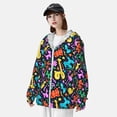 thumbnail image 3 of Balery Colorful Air Balloons1 Sudadera ligera de manga larga con capucha y protección solar UPF 50+ para hombre y mujer, ideal para pesca y running-XX-Large, 3 of 7