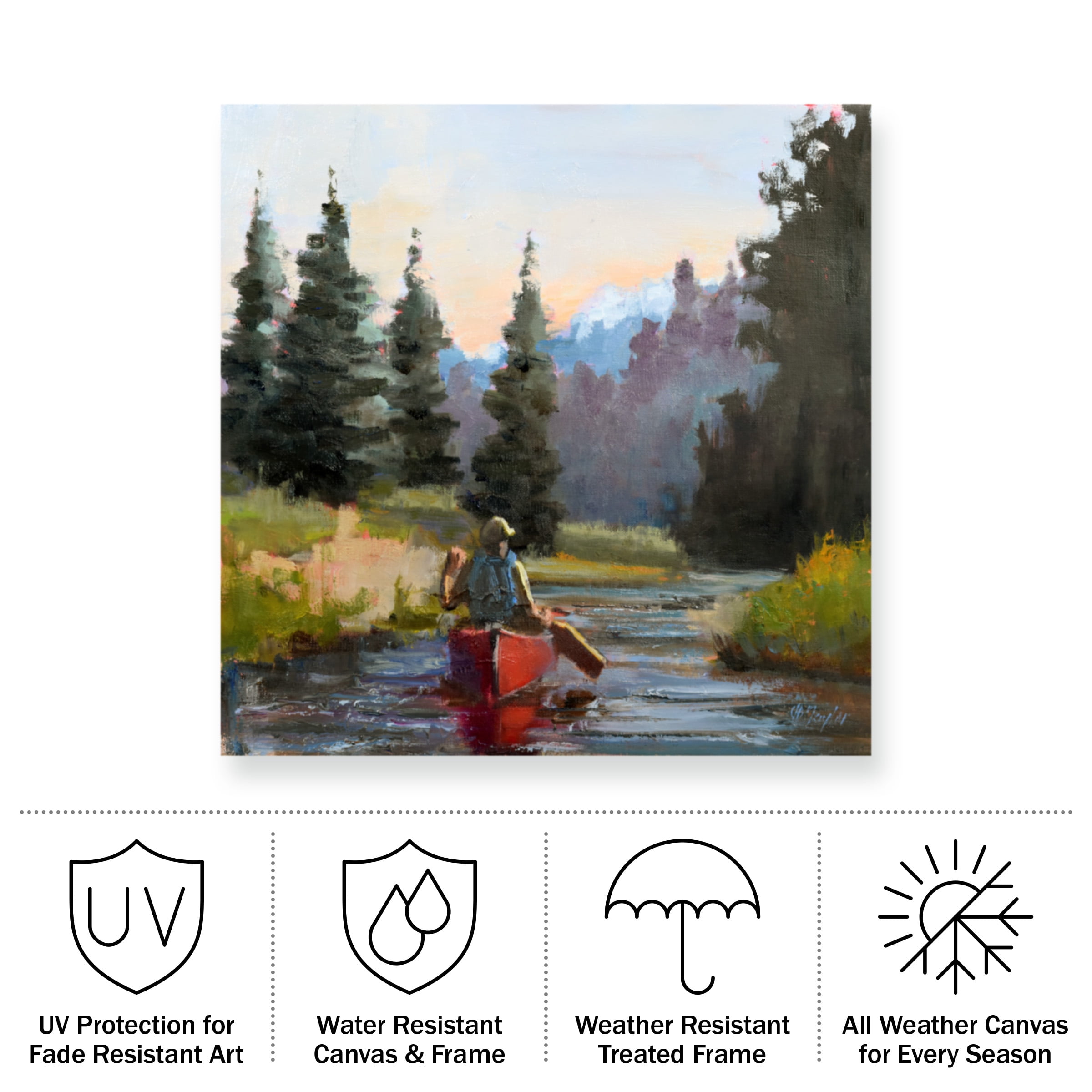 Jennifer Stottle Taylor 'Peaceful Morning' Outdoor Canvas