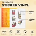 HTVRONT Printable Vinyl Sticker Paper, 100 Sheets Matte Waterproof