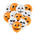 thumbnail image 1 of 24 globos de Halloween con cinta de seda, globos de látex, patrón de Halloween para adultos y niños, accesorios de regalo, recuerdo de fiesta, decoración de Halloween, 1 of 4