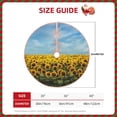thumbnail image 4 of Bingfone Christmas Tree Skirt Mat Christmas Decoration Interior 30"-Blooming Sunflower Field, 4 of 8
