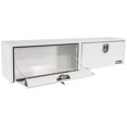 thumbnail image 1 of Buyers Products 1702840 Tool Box  Topsider; 2 Doors; Smooth; White; Steel; 72 Inch Length x 12 Inch Width x 16 Inch Height, 1 of 1