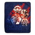 thumbnail image 1 of Marvel Captain America Kids Throw Blanket, 50" x 60", 1 of 4